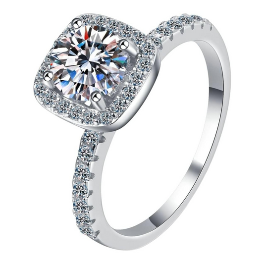 Bague Moissanite Galactique
