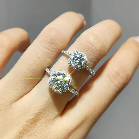Bague Moissanite Galactique