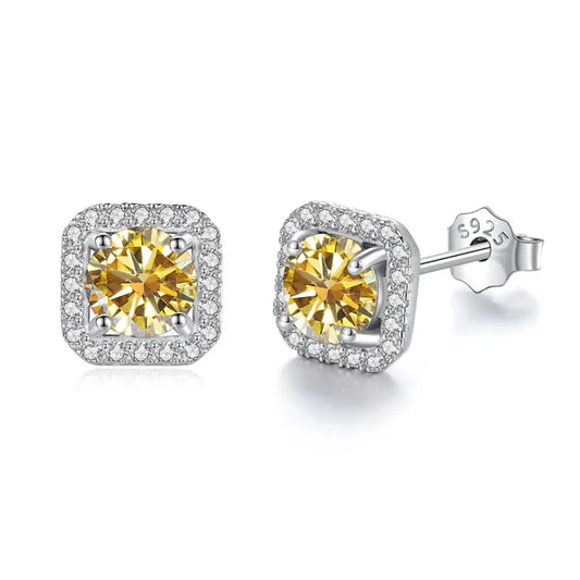 Boucles Moissanite Cristal