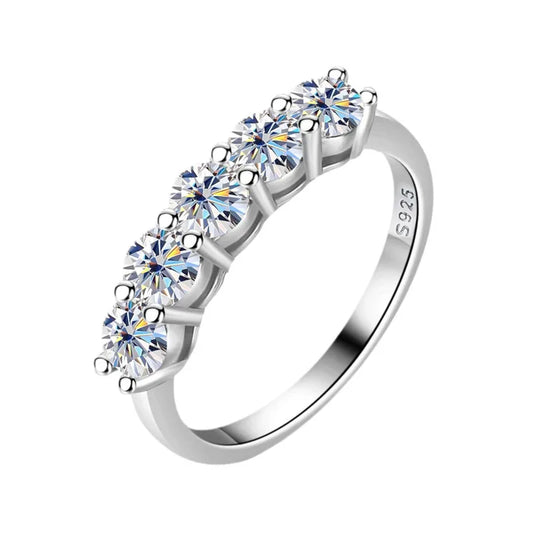Bague Halo Moissanite
